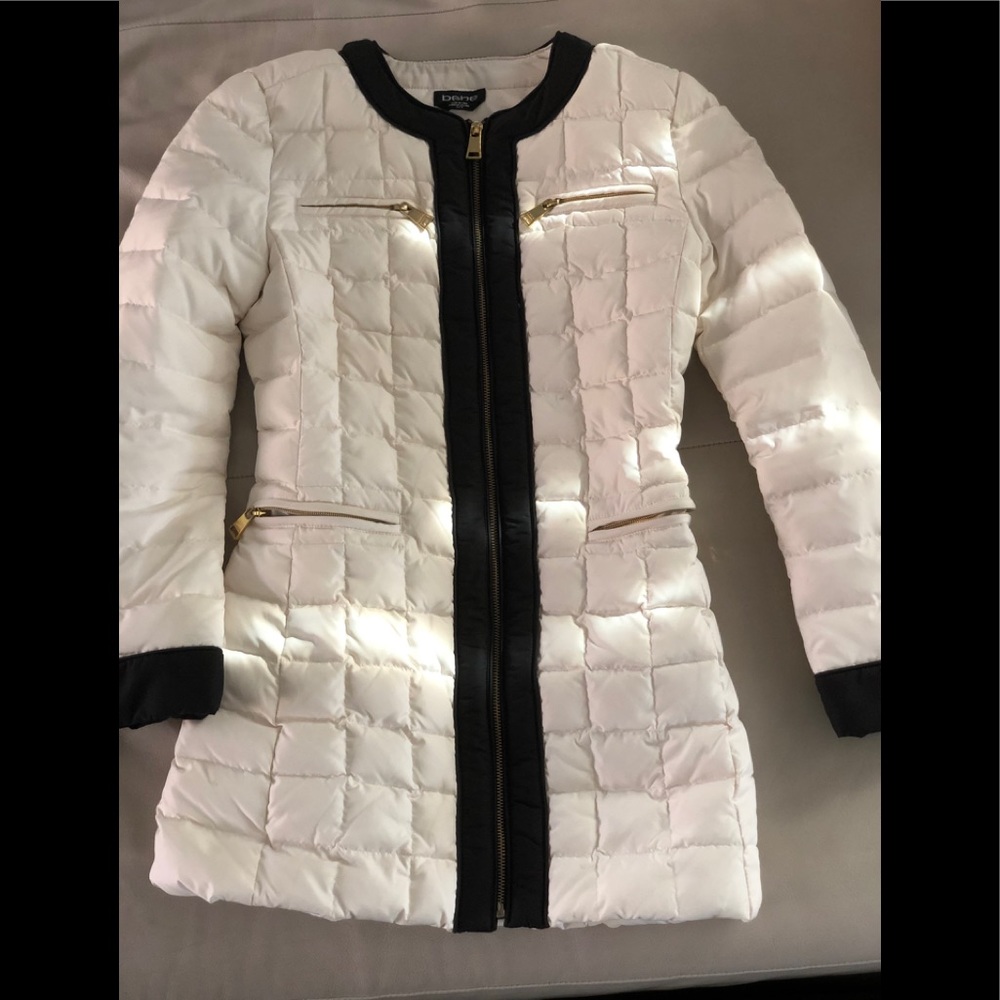 Bebe down collarless jacket - Picture 2 of 2